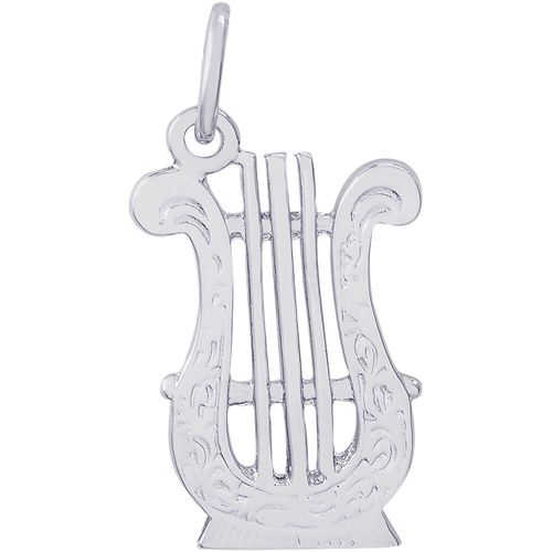 Lyre Charm White Gold - 10-1410