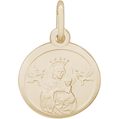 Madonna And Child Charm 10K Gold - 10-4436