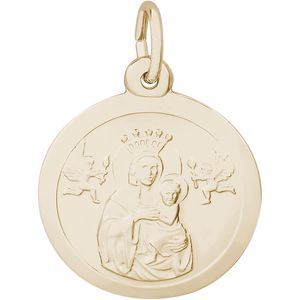 Madonna And Child Charm 10K Gold - 10-4437