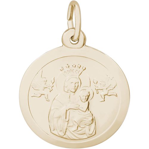 Madonna And Child Charm Gold Plated - 10-4437