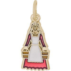 Maids A Milking Charm 10K Gold - 10-3908