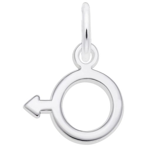 Male Symbol Charm Silver - 10-5487