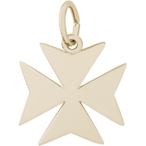 Maltese Cross Charm 10K Gold - 10-3767