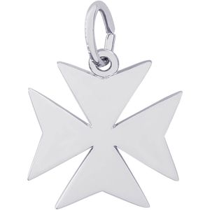 Maltese Cross Charm Silver - 10-3767