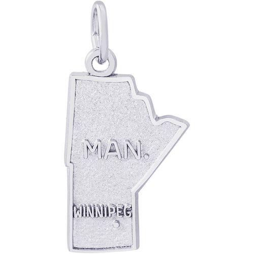 Manitoba Canada Charm White Gold - 10-2829
