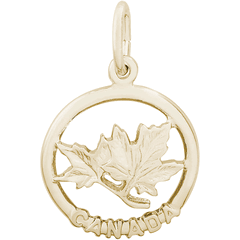 Maple Leaf Charm Gold Plated - 10-0101