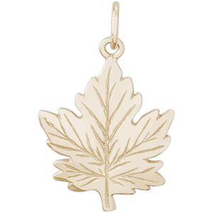 Maple Leaf Charm Gold Plated - 10-0107