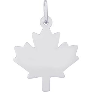 Maple Leaf Charm White Gold - 10-3392