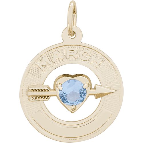 March Charm Gold Plated - 10-3333