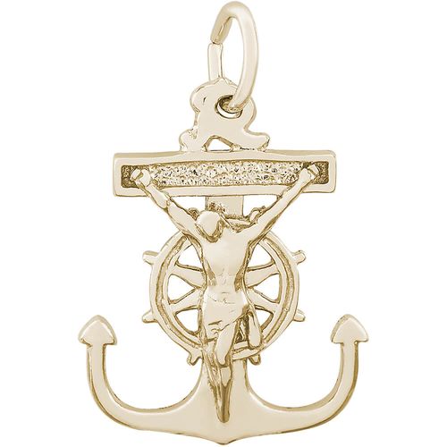 Mariner's Cross Charm 14K Gold - 10-8163