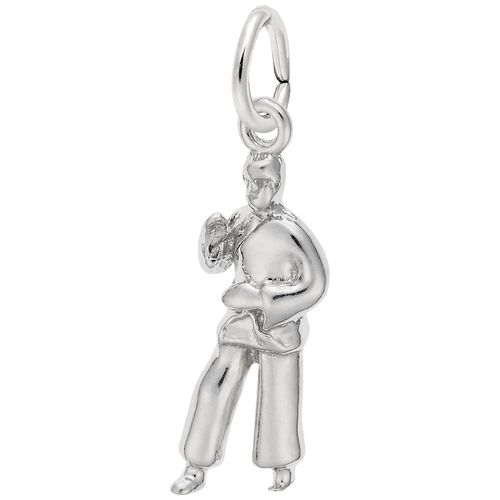 Martial Arts Charm Silver - 10-8317