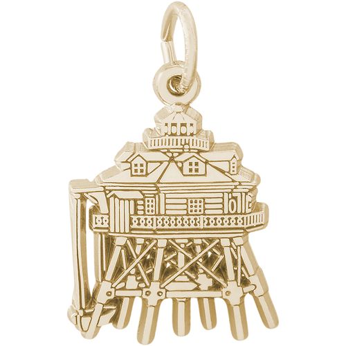 Maryland Thomas Point Lighthouse charm 14K Gold - 10-3426