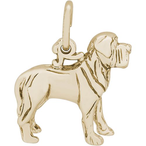 Mastiff Dog Charm 10K Gold - 10-6591