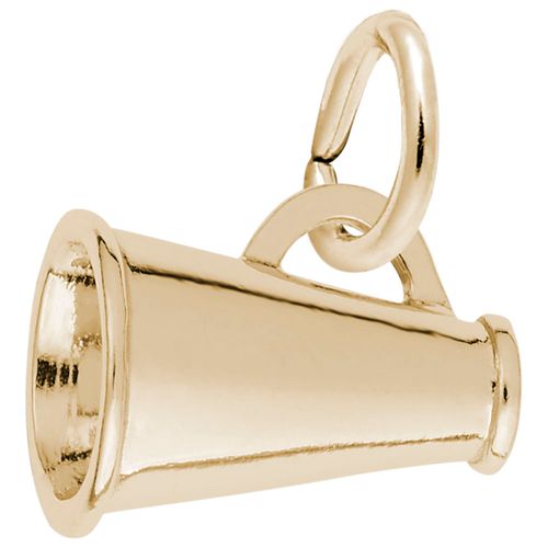 Megaphone Cheerleading Charm 14K Gold - 10-5597