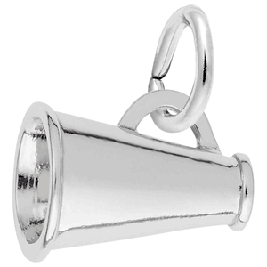 Megaphone Cheerleading Charm Silver - 10-5597
