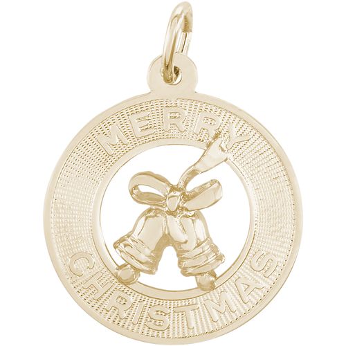 Merry Christmas Charm 10K Gold - 10-3893