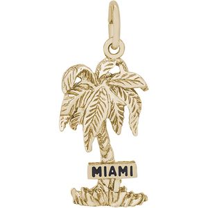 Miami Palm Charm Gold Plated - 10-5300