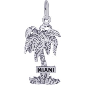 Miami Palm Charm Silver - 10-5300