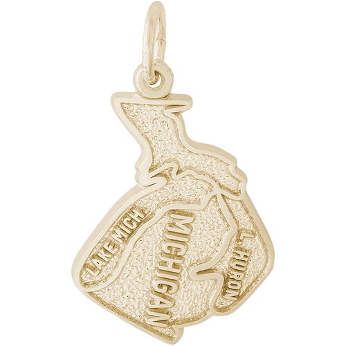 Michigan Charm Gold Plated - 10-2975