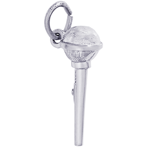 Microphone Charm White Gold - 10-6233