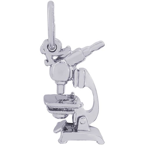 Microscope Charm White Gold - 10-8207