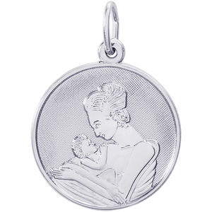 Mom And Baby Charm Silver - 10-4424