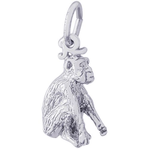 Monkey Charm White Gold - 10-3457