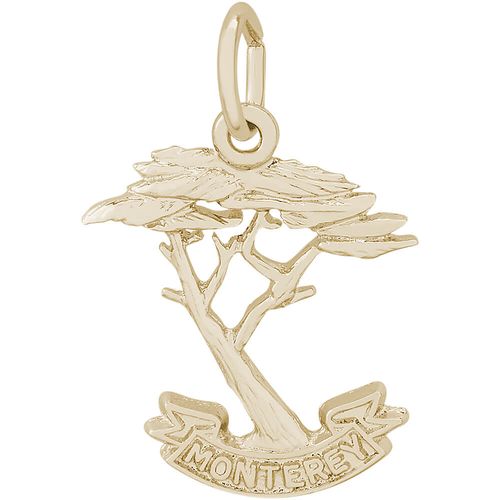 Monterey Cypress Charm 14K Gold - 10-3550