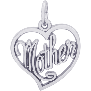 Mother Charm White Gold - 10-3500