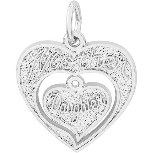 Mother & Daughter Charm White Gold - 10-3567
