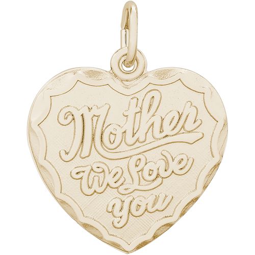 Mother We Love You Charm Gold Plated - 10-2851