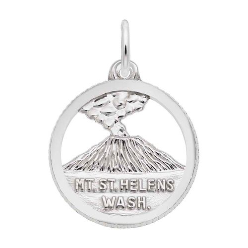 Mount St. Helens Charm Silver - 10-7726