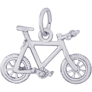 Mountain Bike Charm White Gold - 10-3362