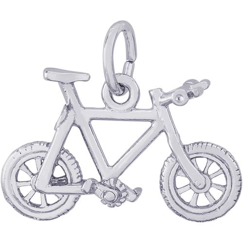 Mountain Bike Charm White Gold - 10-3362