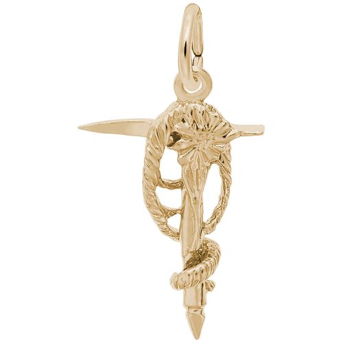 Mountain Climbing Charm 14K Gold - 10-2076