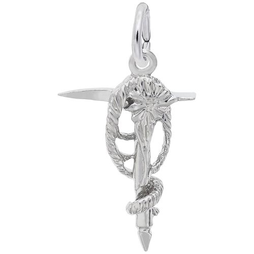 Mountain Climbing Charm Silver - 10-2076