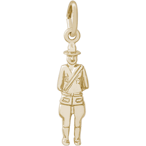 Mountie Charm 10K Gold - 10-8349
