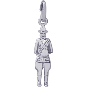 Mountie Charm Silver - 10-8349