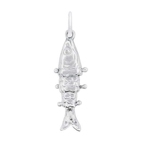 Rembrandt Moveable Fish Charm 14k White Gold - 10-5593-0-14kw