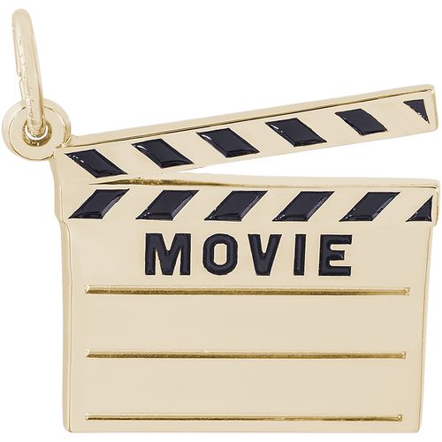 Movie Clapboard Charm 10K Gold - 10-2489