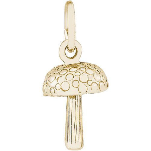 Mushroom Charm 10K Gold - 10-2327