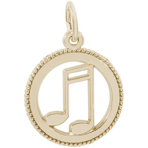 Music Charm Gold Plated - 10-3166