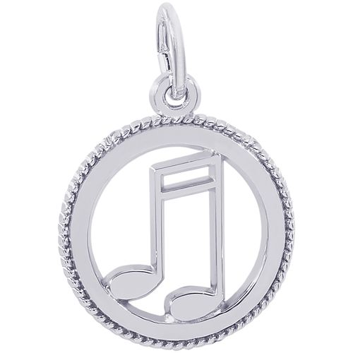 Music Charm White Gold - 10-3166