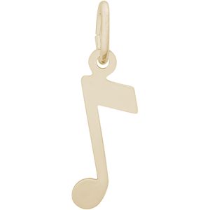 Music Note Charm 14K Gold - 10-5465