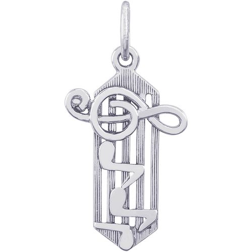 Music Staff Charm Silver - 10-0925