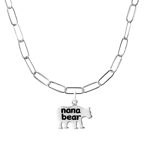 Rembrandt Nana Bear Necklace Set Sterling Silver - 16 Inch - 29-1912-303-16-ss