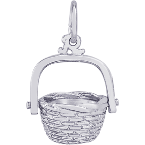 Nantucket Basket Charm White Gold - 10-8285