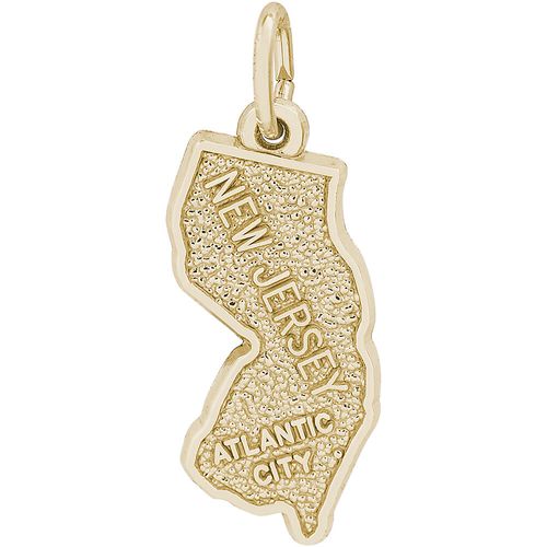 New Jersey Atlantic City Charm 14K Gold - 10-4883