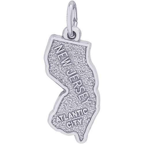 New Jersey Atlantic City Charm Silver - 10-4883