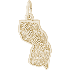 New Jersey Charm Gold Plated - 10-3071
